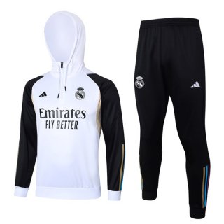 Sudadera Con Capucha Real Madrid 2024 Blanco Sudadera Con Capucha Real Madrid 2024 Blanco