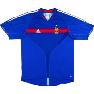 Primera Equipación Tailandia Camiseta Francia Retro 2004 Azul Primera Equipación Tailandia Camiseta Francia Retro 2004 Azul