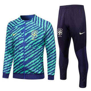 Chandal Brasil 2022/2023 Verde Azul Chandal Brasil 2022/2023 Verde Azul