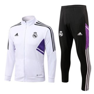 Chandal Real Madrid 2023 Blanco Negro Chandal Real Madrid 2023 Blanco Negro