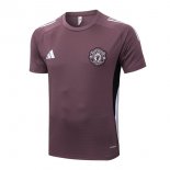 Camiseta Entrenamiento Manchester United 2025/2026 Purpura 3