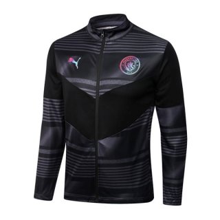 Chaqueta Manchester City 2023 Gris Negro Chaqueta Manchester City 2023 Gris Negro