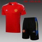 Camiseta Entrenamiento Manchester United Conjunto Completo 2022 Rojo Negro 1 Camiseta Entrenamiento Manchester United Conjunto Completo 2022 Rojo Negro 1