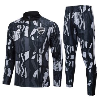 Sudadera De Training Arsenal 2024/2025 Negro Gris 3 Sudadera De Training Arsenal 2024/2025 Negro Gris 3