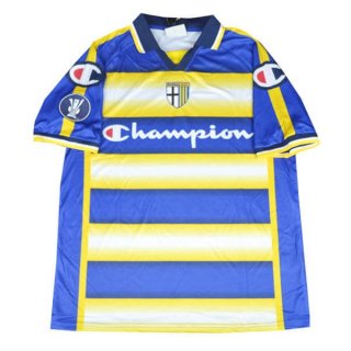 Segunda Equipación Tailandia Camiseta Parma Retro 2004 2005 Azul Amarillo Segunda Equipación Tailandia Camiseta Parma Retro 2004 2005 Azul Amarillo