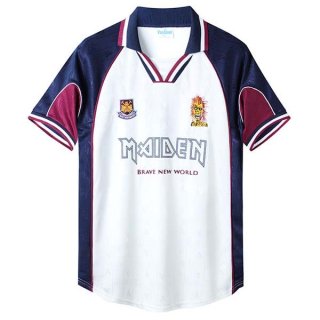 Camiseta Iron Maiden x West Ham Retro Segunda Equipación 1999/2001 Camiseta Iron Maiden x West Ham Retro Segunda Equipación 1999/2001