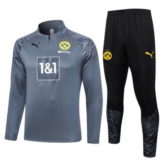 Sudadera De Training Borussia Dortmund 2024 Gris Sudadera De Training Borussia Dortmund 2024 Gris