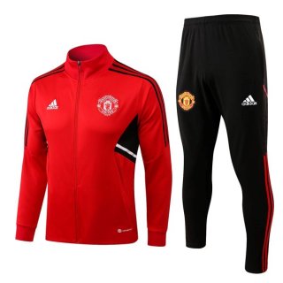 Chandal Manchester United 2023 Rojo Negro Chandal Manchester United 2023 Rojo Negro