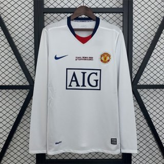 Camiseta M-U Segunda Equipación Retro Champions League ML 2008-2009