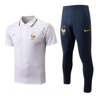 Polo Francia Conjunto Completo 2022/2023 Blanco Polo Francia Conjunto Completo 2022/2023 Blanco