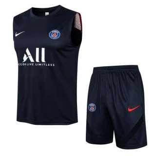 Camiseta Paris Saint Germain Sin Mangas Conjunto Completo 2022 Negro Camiseta Paris Saint Germain Sin Mangas Conjunto Completo 2022 Negro