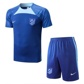 Camiseta Entrenamiento Atletico Madrid Conjunto Completo 2022/2023 Azul Camiseta Entrenamiento Atletico Madrid Conjunto Completo 2022/2023 Azul