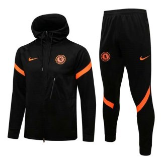 Chandal Con Capucha Chelsea 2022 Negro Naranja Chandal Con Capucha Chelsea 2022 Negro Naranja