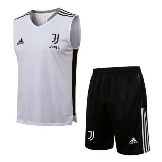 Camiseta Juventus Sin Mangas Conjunto Completo 2022 Blanco Negro Camiseta Juventus Sin Mangas Conjunto Completo 2022 Blanco Negro