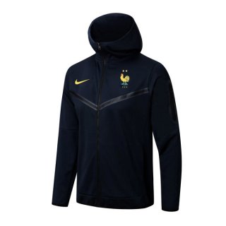 Chaqueta Con Capucha Francia 2024/2025 Azul Chaqueta Con Capucha Francia 2024/2025 Azul