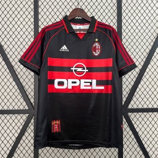Tailandia Camiseta AC Milan Tercera Equipación Retro 1998 1999 Tailandia Camiseta AC Milan Tercera Equipación Retro 1998 1999