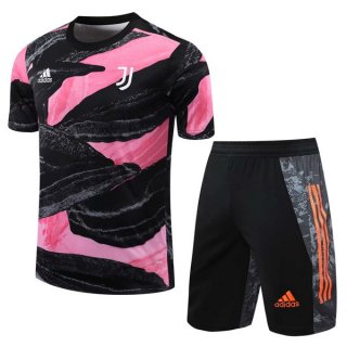 Camiseta Entrenamiento Juventus Conjunto Completo 2021/2022 Rosa Negro Camiseta Entrenamiento Juventus Conjunto Completo 2021/2022 Rosa Negro