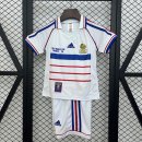 Camiseta Francia Segunda Equipación Niño Retro 1998