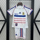 Camiseta Francia Segunda Equipación Niño Retro 1998