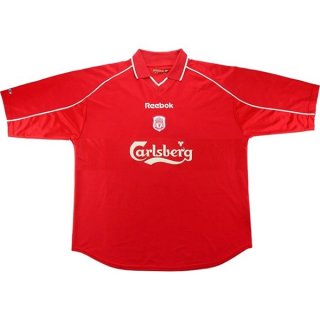 Primera Equipación Tailandia Camiseta Liverpool Retro 2000 2002 Rojo Primera Equipación Tailandia Camiseta Liverpool Retro 2000 2002 Rojo