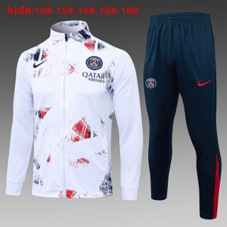 Niños Chandal PSG 2024/2025 Blanco Rojo 3 Niños Chandal PSG 2024/2025 Blanco Rojo 3
