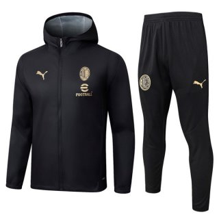 Rompevientos Con Capucha AC Milan Negro 2025/2026 5 Rompevientos Con Capucha AC Milan Negro 2025/2026 5