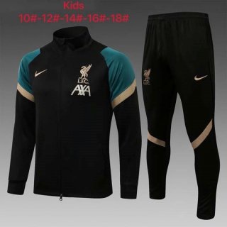 Niño Chandal Liverpool 2022 Negro Verde Niño Chandal Liverpool 2022 Negro Verde