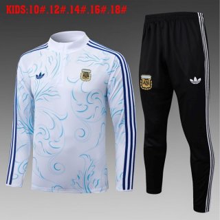 Ninos Sudadera De Training Argentina 2026/2027 Blanco 5