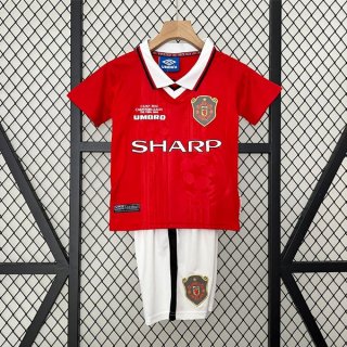 Camiseta Manchester United Primera Equipación Niño Retro 1999 2000 Camiseta Manchester United Primera Equipación Niño Retro 1999 2000