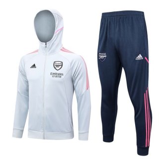 Chandal Con Capucha Arsenal 2023/2024 Gris Azul Chandal Con Capucha Arsenal 2023/2024 Gris Azul