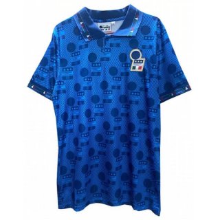 Primera Equipación Tailandia Camiseta Italy Diadora Retro 1994 Azul Primera Equipación Tailandia Camiseta Italy Diadora Retro 1994 Azul