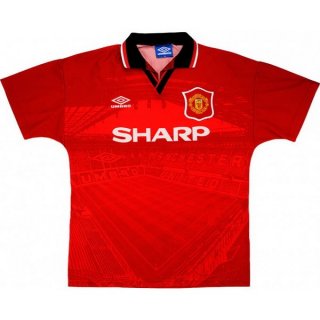 Primera Equipación Tailandia Camiseta Manchester United Retro 1994 1996 Rojo Primera Equipación Tailandia Camiseta Manchester United Retro 1994 1996 Rojo