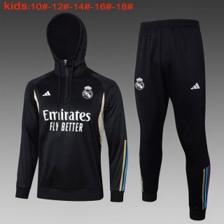 Ninos Sudadera Con Capucha Real Madrid 2024 Negro 2 Ninos Sudadera Con Capucha Real Madrid 2024 Negro 2