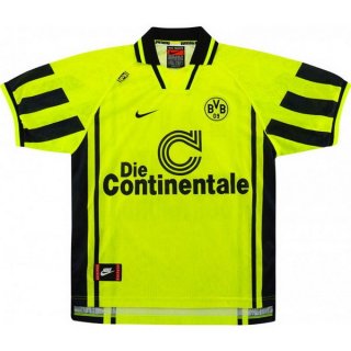 Primera Equipación Tailandia Camiseta Dortmund Retro 1996 1997 Amarillo Primera Equipación Tailandia Camiseta Dortmund Retro 1996 1997 Amarillo