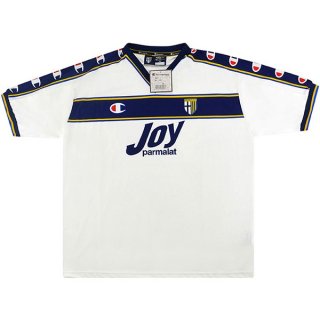 Segunda Equipación Tailandia Camiseta Parma Champion Retro 2001 2002 Blanco Segunda Equipación Tailandia Camiseta Parma Champion Retro 2001 2002 Blanco