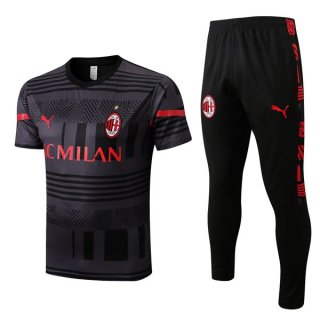 Camiseta AC Milan Conjunto Completo 2022/2023 Gris Camiseta AC Milan Conjunto Completo 2022/2023 Gris
