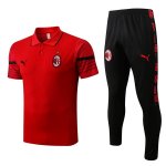 Polo AC Milan Conjunto Completo 2022/2023 Rojo
