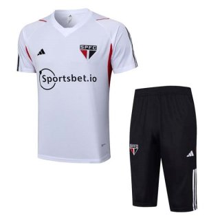Camiseta Entrenamiento Sao Paulo Conjunto Completo 2023/2024 Blanco 2 Camiseta Entrenamiento Sao Paulo Conjunto Completo 2023/2024 Blanco 2