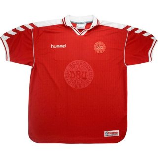 Primera Equipación Tailandia Camiseta Dinamarca Retro 1998 Rojo Primera Equipación Tailandia Camiseta Dinamarca Retro 1998 Rojo