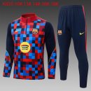 Ninos Sudadera De Training Barcelona 2026/2027 Azul Rojo 3