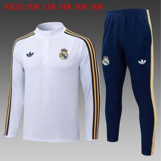 Ninos Sudadera De Training Real Madrid 2026/2027 Blanco 3