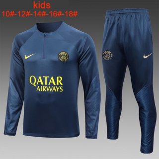 Ninos Sudadera De Training PSG 2024 Azul 2 Ninos Sudadera De Training PSG 2024 Azul 2