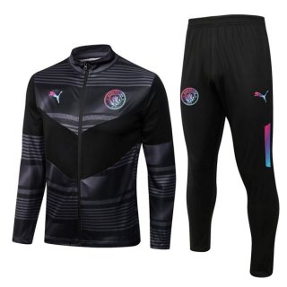 Chandal Manchester City 2023 Gris Negro Chandal Manchester City 2023 Gris Negro