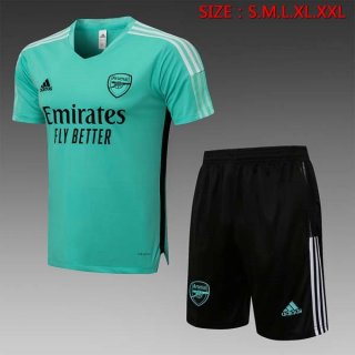 Camiseta Entrenamiento Arsenal Conjunto Completo 2022 Verde Negro Camiseta Entrenamiento Arsenal Conjunto Completo 2022 Verde Negro