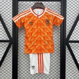 Camiseta Países Bajos Primera Equipación Niño Retro 1988