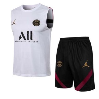 Camiseta Paris Saint Germain Sin Mangas Conjunto Completo 2022 Negro Blanco Camiseta Paris Saint Germain Sin Mangas Conjunto Completo 2022 Negro Blanco