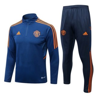 Sudadera De Training Manchester United 2022/2023 Azul Sudadera De Training Manchester United 2022/2023 Azul
