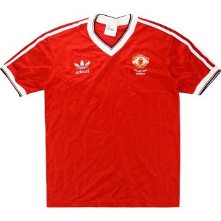 Primera Equipación Tailandia Camiseta Manchester United Retro 1983 Rojo Primera Equipación Tailandia Camiseta Manchester United Retro 1983 Rojo