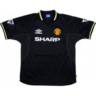 Tercera Equipación Tailandia Camiseta Manchester United Retro 1998 1999 Negro Tercera Equipación Tailandia Camiseta Manchester United Retro 1998 1999 Negro
