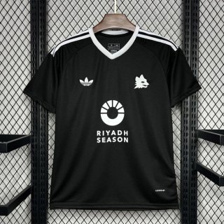 Tailandia Camiseta AS Roma Pre-Match 2024/2025 Negro Tailandia Camiseta AS Roma Pre-Match 2024/2025 Negro